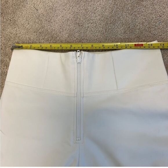 FREDDY WR.UP white faux leather vegan High Waisted 7/8 Length leggings Sz L NWT - Picture 10 of 10